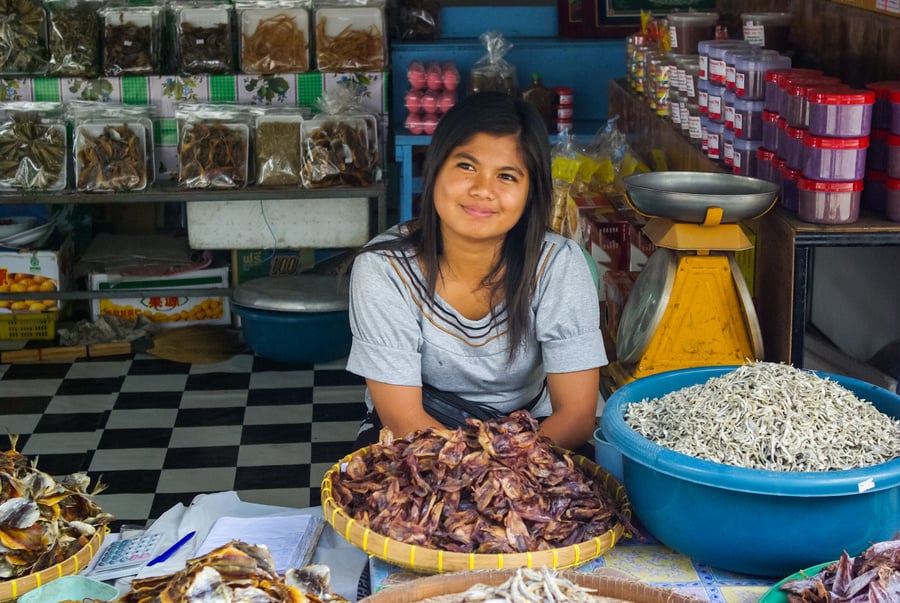 Shop on the Market in Bangkok